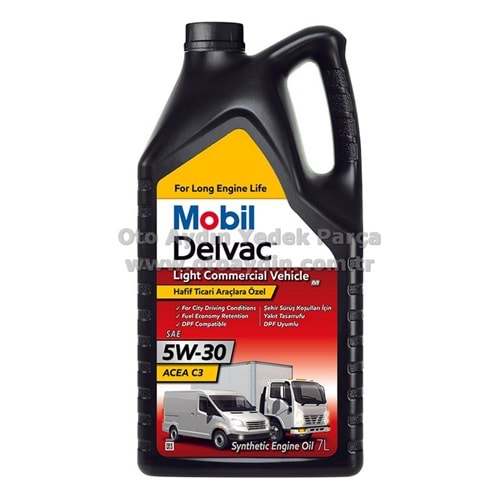 5W30 MOBİL DELVAC 7 LİTRE MOTOR YAĞI - DPF LCV M